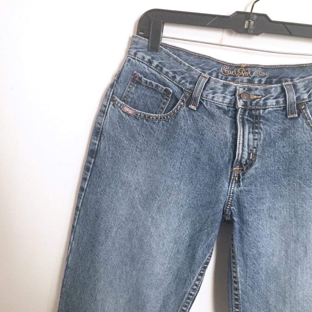 Cruel Girl Slim Denim Jeans Distressed Boot Cut 9 - Picture 7 of 8